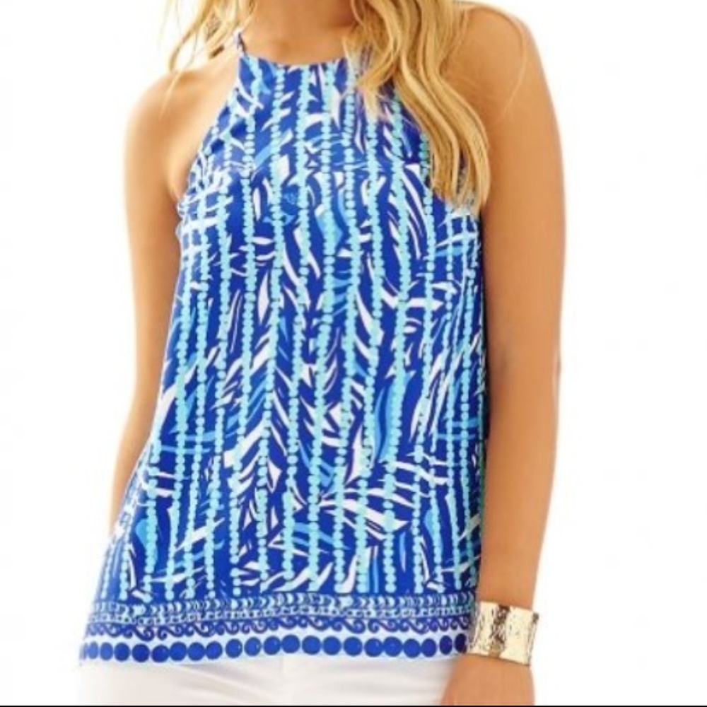 Lilly Pulitzer Blue Samba Top- NWT!